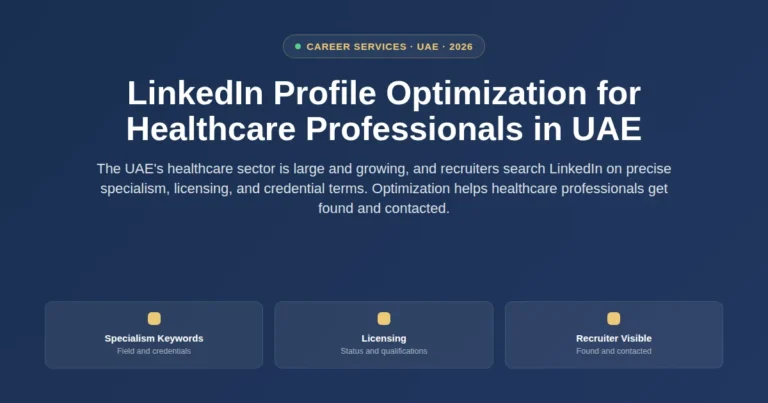 LinkedIn profile optimization for healthcare professionals in UAE featured image