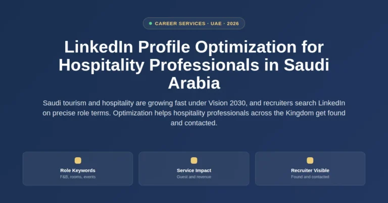 LinkedIn profile optimization for hospitality professionals in Saudi Arabia featured image