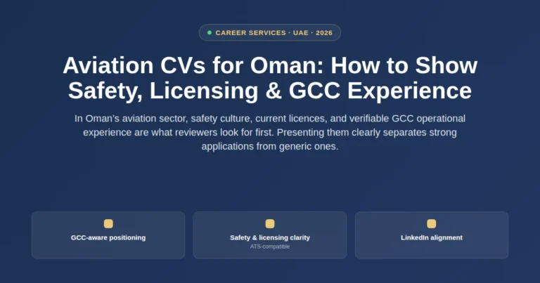 How Aviation Professionals Can Highlight Safety, Licensing, and GCC Experience for Oman Jobs featured image