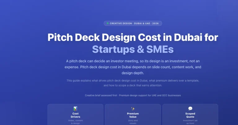 Pitch Deck Design Cost in Dubai for Startups & SMEs featured image