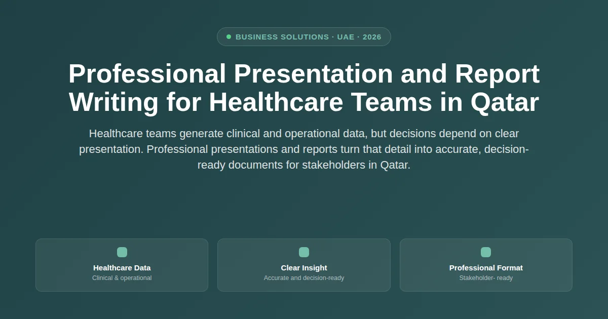 Professional presentation and report writing for healthcare teams in ...