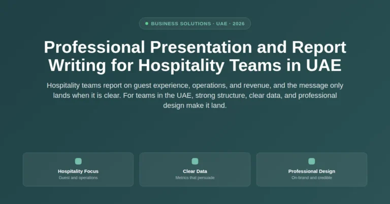 Professional presentation and report writing for hospitality teams in UAE featured image