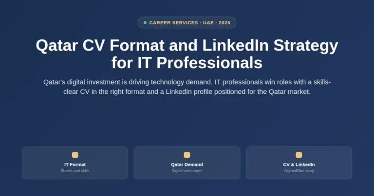 Qatar CV format and LinkedIn strategy for Qatari nationals in IT featured image
