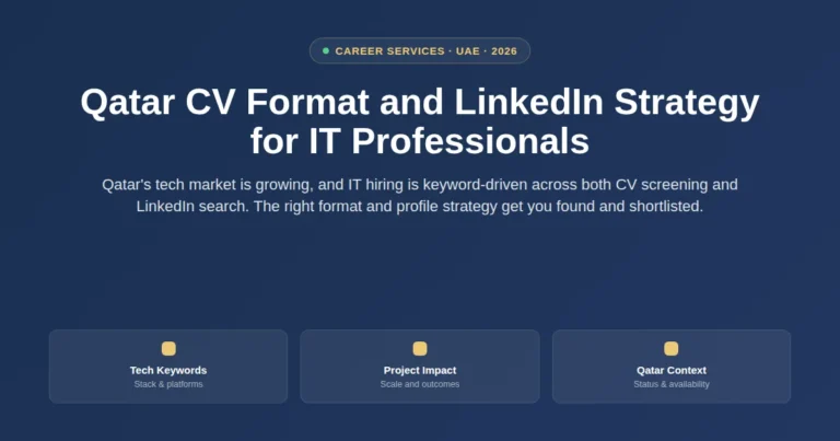 Qatar CV format and LinkedIn strategy for IT professionals featured image