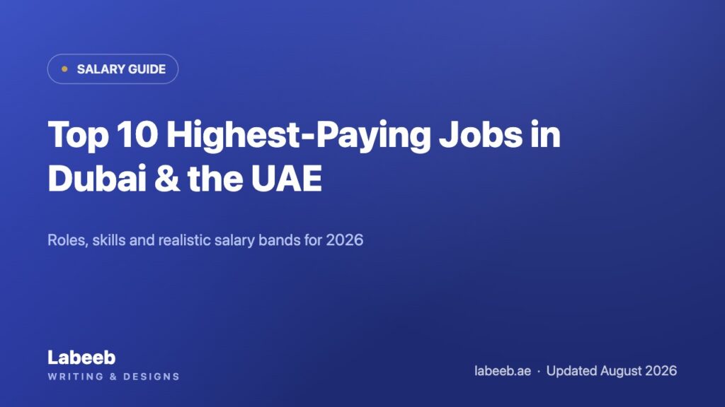 Top 10 highest paying jobs in Dubai and the UAE 2026: roles, skills and salary bands