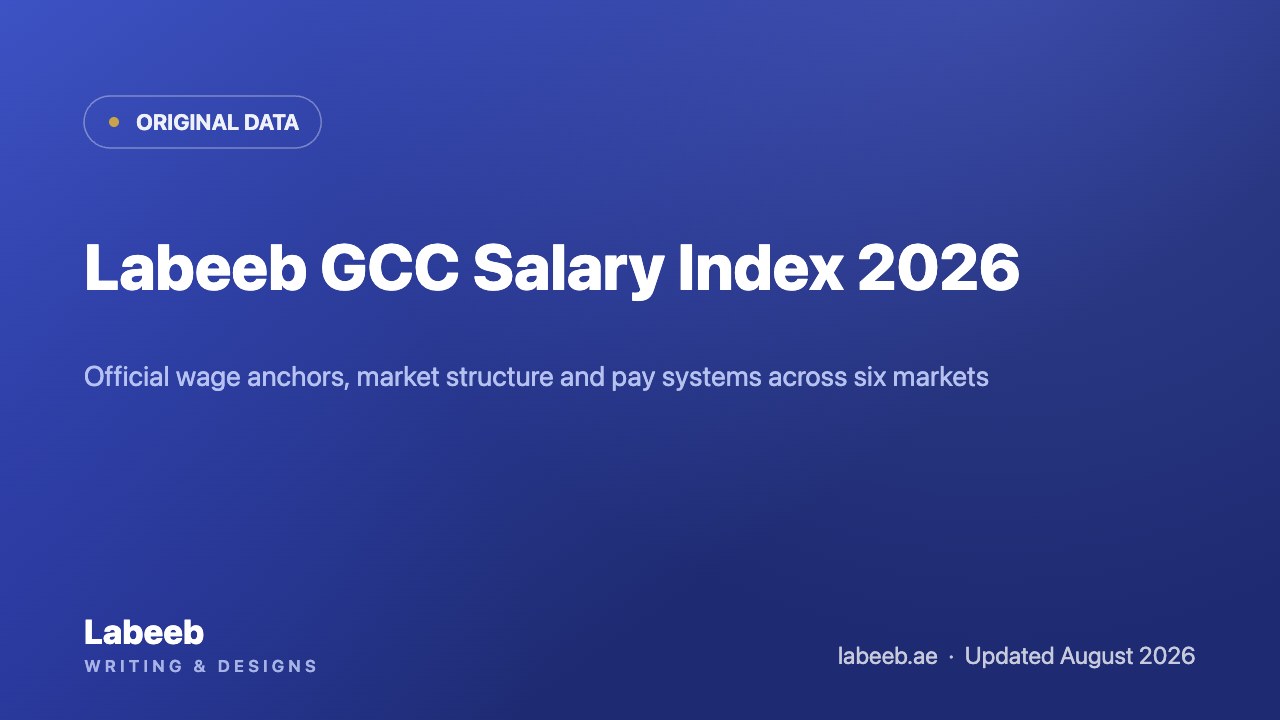 Labeeb GCC Salary Index 2026: official wage statistics, pay structures and market analysis across six GCC markets