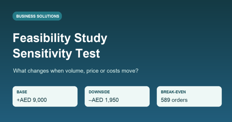 Feasibility Study Sensitivity Analysis for UAE Businesses: A Worked Example featured image