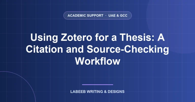 Using Zotero for a Thesis: A Citation and Source-Checking Workflow featured image