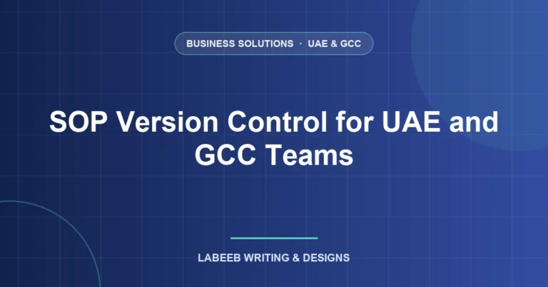 SOP Version Control: Keep the Right Procedure in Use Across Your Teams featured image