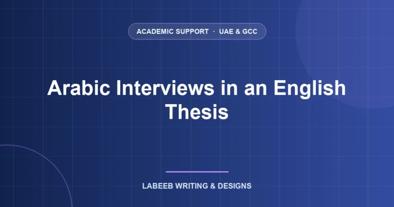 Arabic Interviews in an English Thesis: A Transcription and Translation Workflow featured image